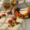Yellow Pink Flower Set