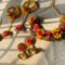 Yellow Pink Flower Set