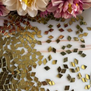 Golden Diamond Mirror