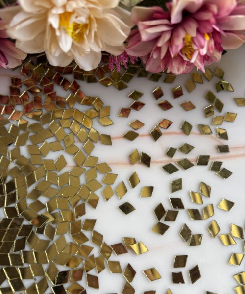 Golden Diamond Mirror