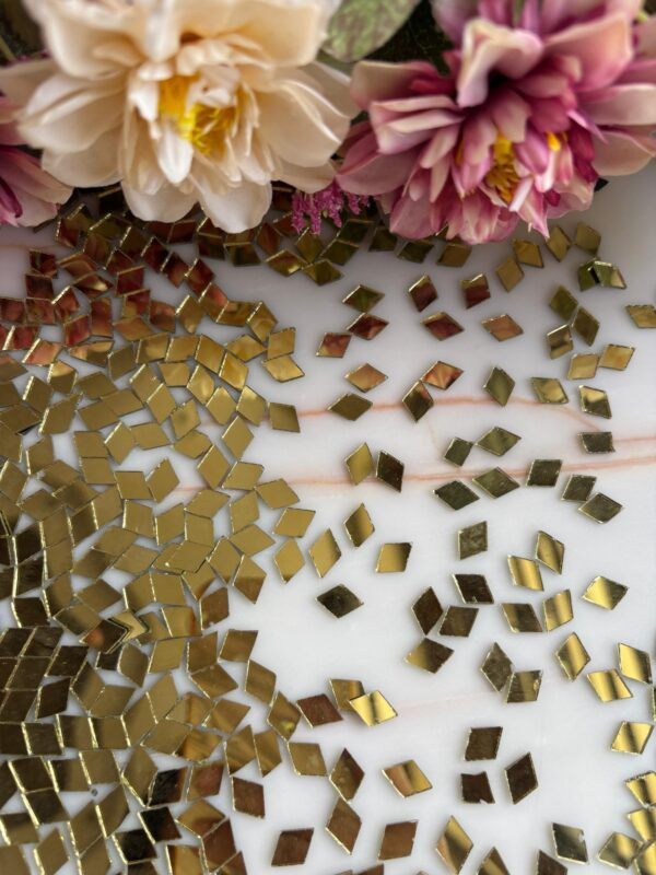 Golden Diamond Mirror