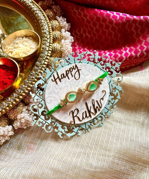 Panna Stone Rakhi