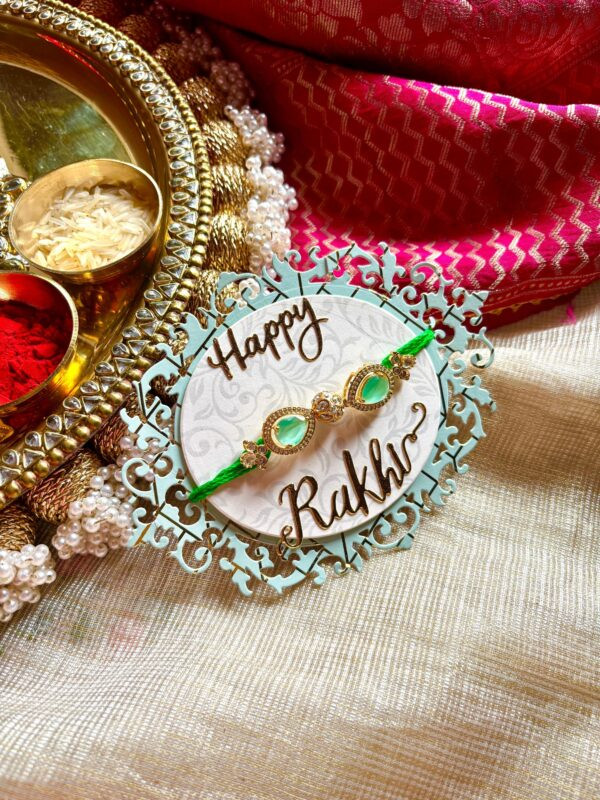 Panna Stone Rakhi