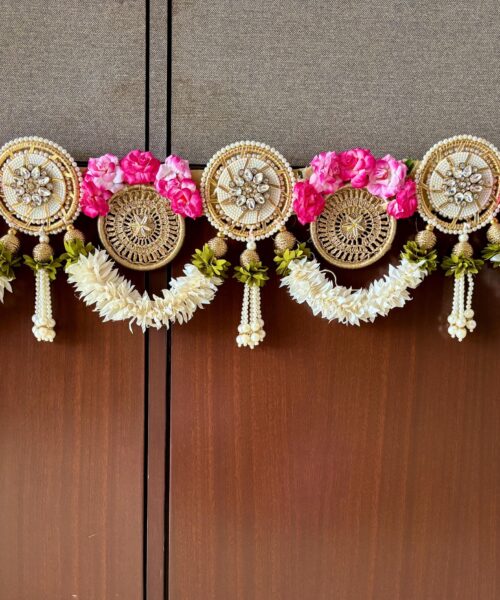 Gold Kundan and Pink  Bandhanwar
