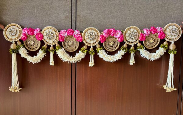 Gold Kundan and Pink  Bandhanwar