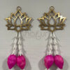 Lotus Hangings with Pink Solawood Buds