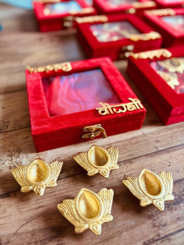 4 Lotus Diya  Hamper