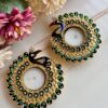 Mayura  Diya Pair