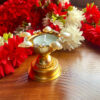 Gold Pearl Diya Standing