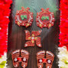 Shubh Labh Swastik and Charan Acrylic Set