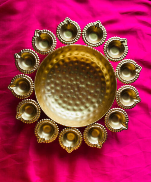 Gold Diya Urli
