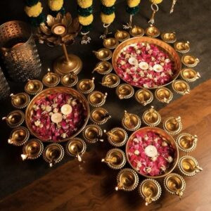 Gold Diya Urli