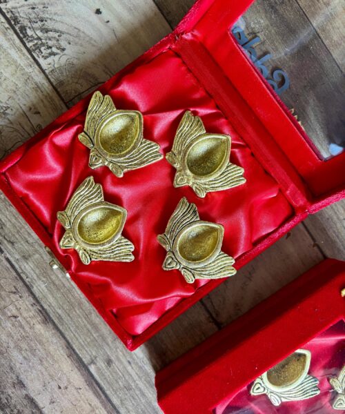 4 Lotus Diya  Hamper