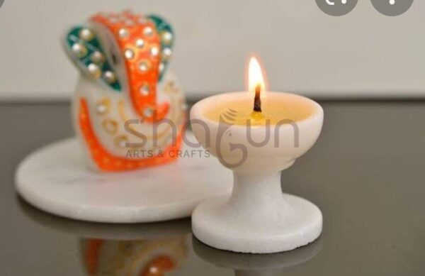 Marble Diya  Set of 4