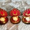 Lotus Diya 3 pcs Set