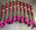 Pink Fabric Lotus Hangings