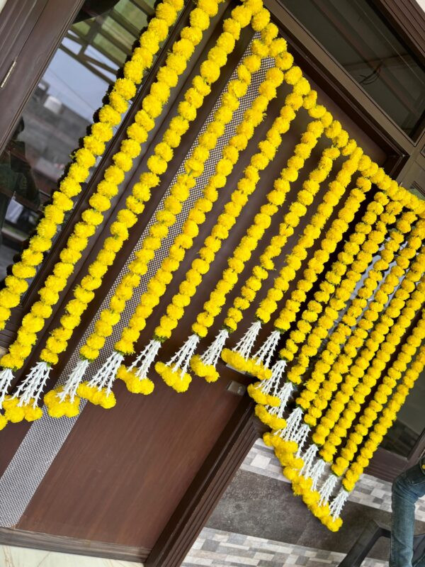 Yellow Strings Backdrop with Danglers