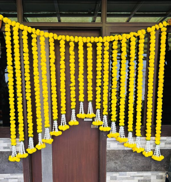 Yellow Strings Backdrop with Danglers