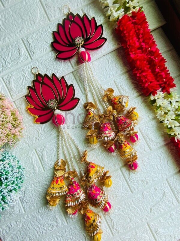 Lotus Hangings with Gota Patti Loops