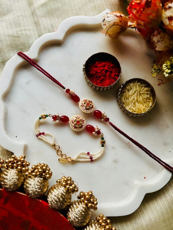 Radiant Kundan Bhaiya Bhabhi  Set