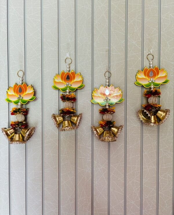 Lotus Danglers with Bells