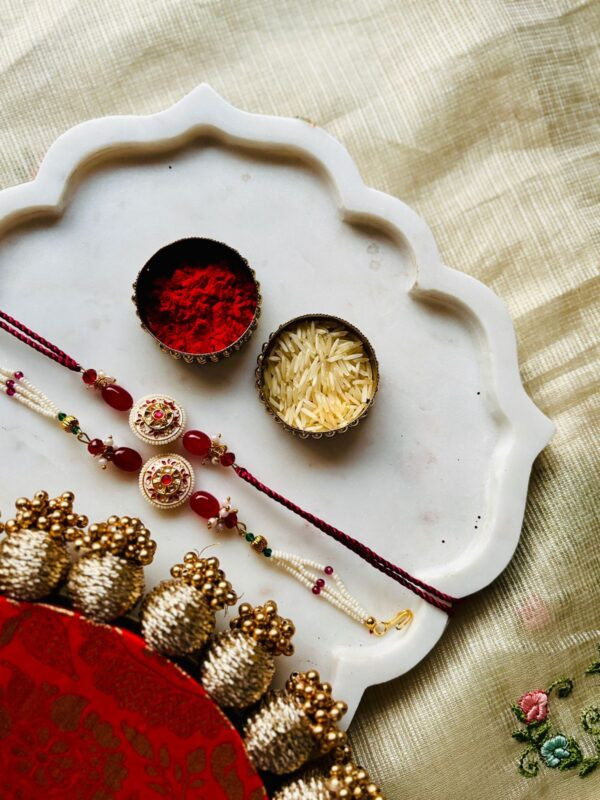 Radiant Kundan Bhaiya Bhabhi  Set