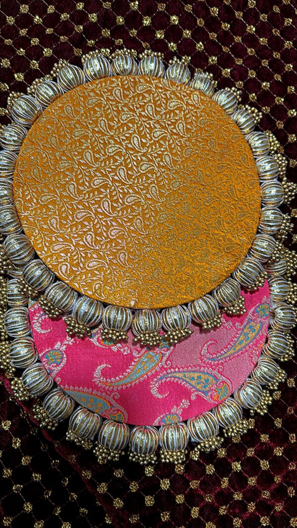Pastel Colors Patola Double Sided Plate
