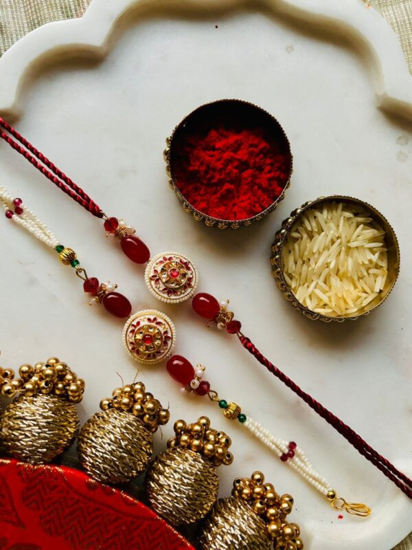 Radiant Kundan Bhaiya Bhabhi  Set