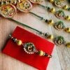 Ganesha with Gold Bead Rakhi