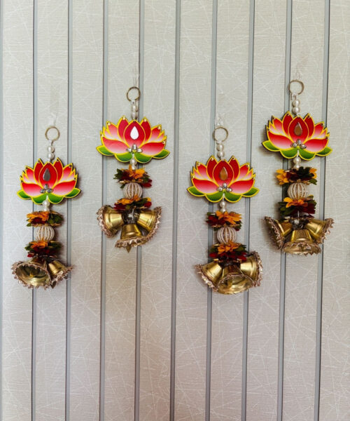 Lotus Danglers with Bells