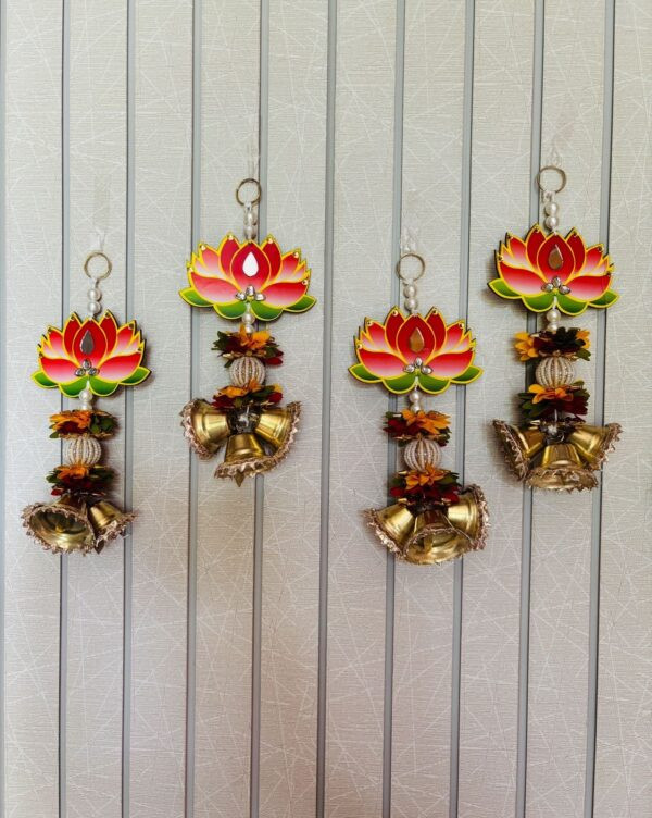 Lotus Danglers with Bells