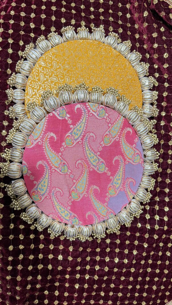 Pastel Colors Patola Double Sided Plate