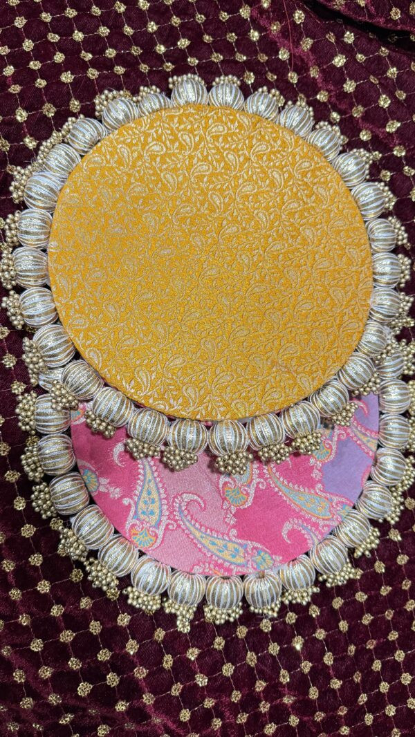 Pastel Colors Patola Double Sided Plate
