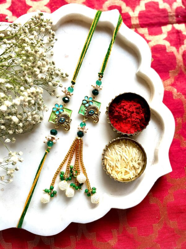 Mayura Kundan Bhaiya Bhabhi Set