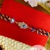 Diamond Hamsa Charm Rakhi