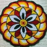 4ft Fabric Rangoli Mat