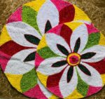 Jasmine Rangoli Mat