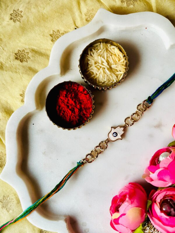 Elegant Evil Eye Chain Rakhi
