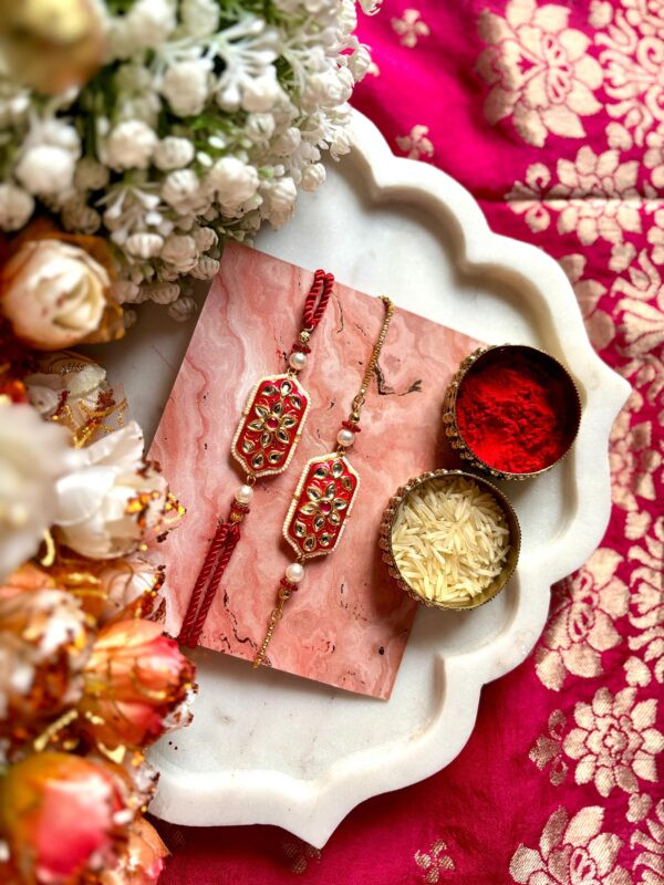 Royal Kundan  Bhaiya Bhabhi Set