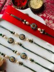 Sapphire Swastik  Rakhi