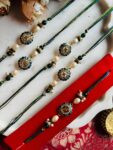 Sapphire Swastik  Rakhi