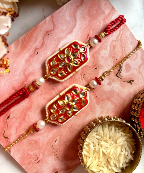 Royal Kundan  Bhaiya Bhabhi Set
