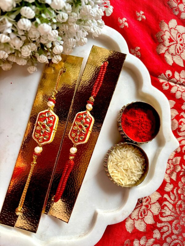 Royal Kundan  Bhaiya Bhabhi Set