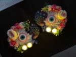 Peacock Radiance Platter Set of 2
