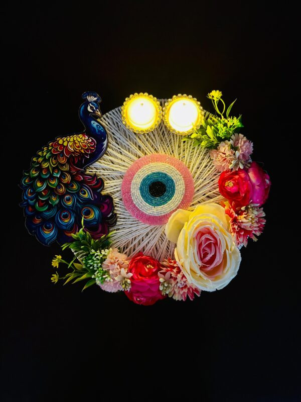 Peacock Radiance Platter Set of 2