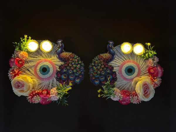 Peacock Radiance Platter Set of 2