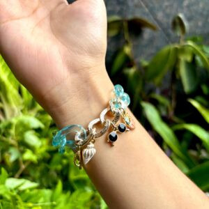 Crystal  Bracelet with Charms