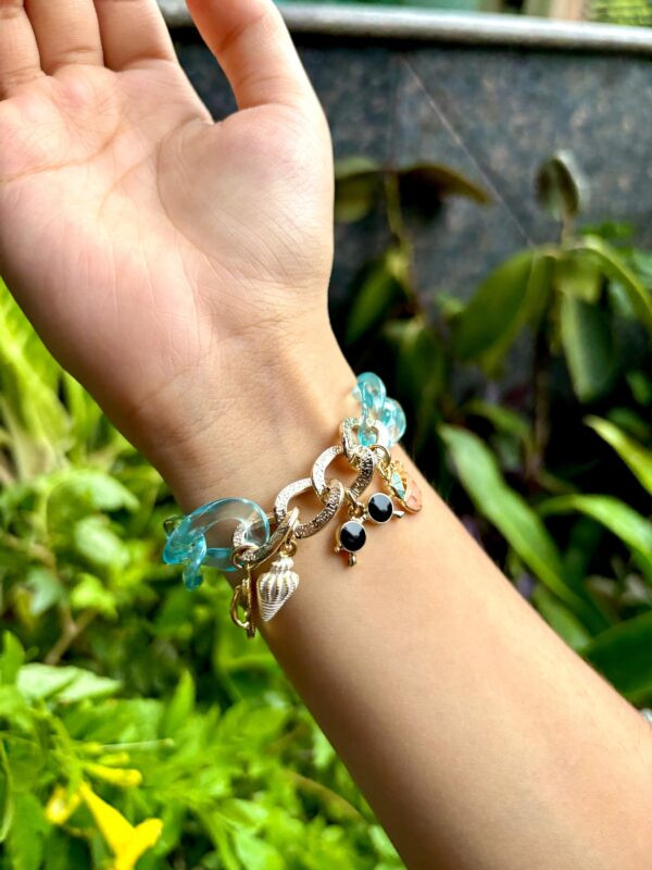 Crystal  Bracelet with Charms