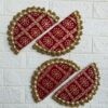 Patola Half Circle plates Bandhani