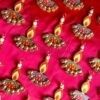 Golden Glow Diya Dangler